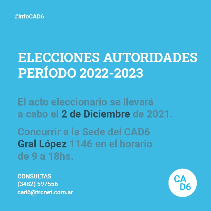 Elecciones autoridades período 2022 – 2023