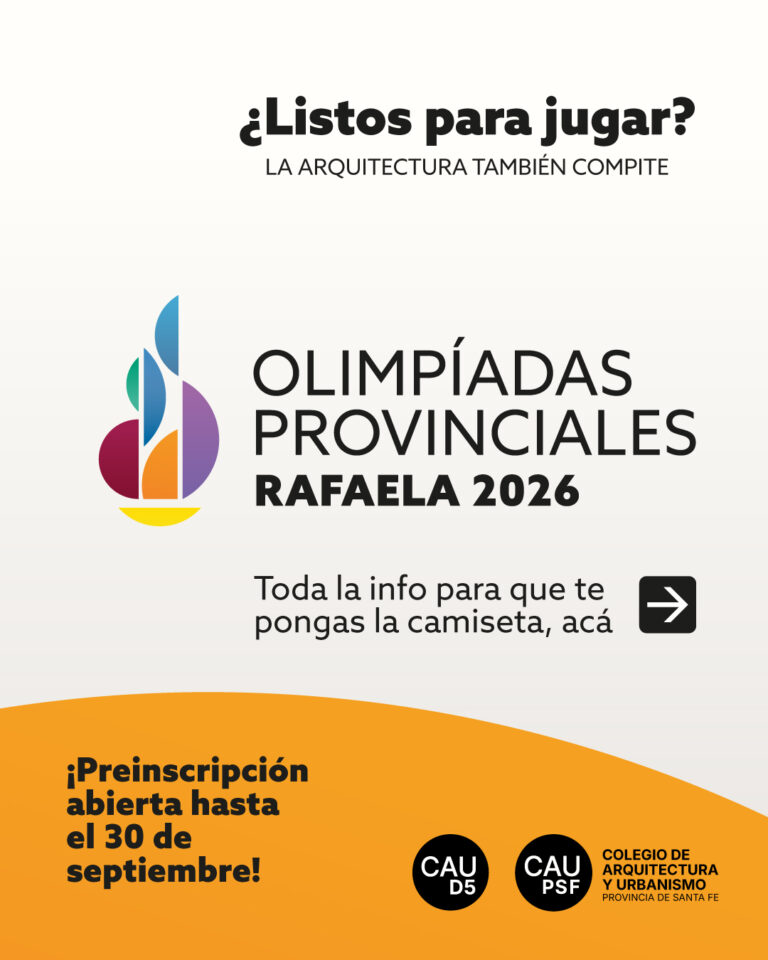Olimpíadas Provinciales de Arquitectura 2026: la arquitectura también compite